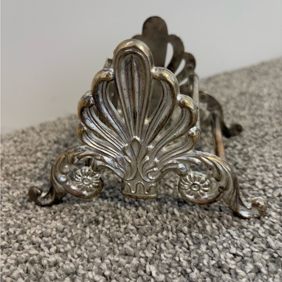 Elegance Ornate Knife Rest Silver Plated Vintage 12 Slots‎ - Picture 10 of 11